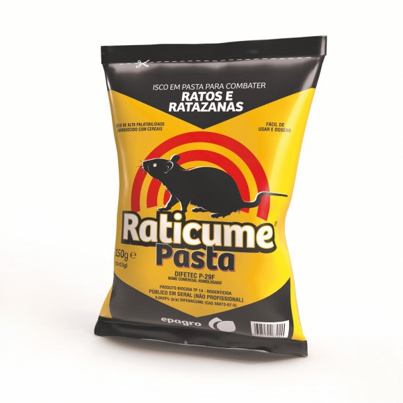RATICIDA RATICUME PASTA - 150g - Karton mit 20 Einheiten