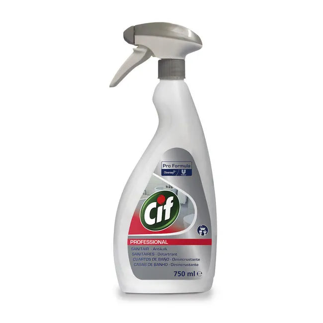 CIF Pro Formula 2 em 1 Detergente Desincrustante 750ml para WC - Seguro em Cromados, Inox e Cerâmica