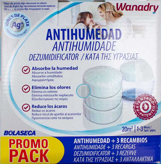 WANADRY Entfeuchter + Tabletten