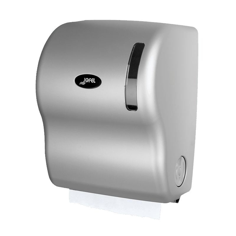 JOFEL Rollenhandtuchspender mit Auto-Cut-System VALUE SILBER