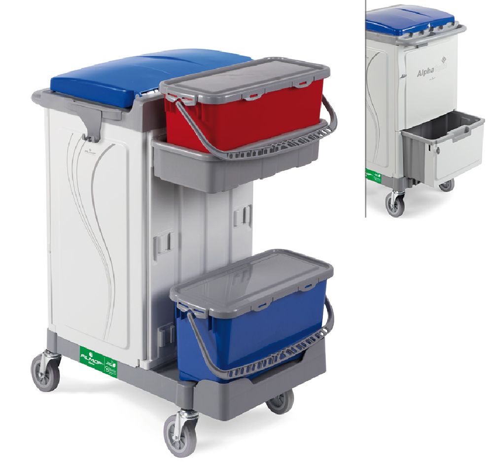 FILMOP Reinigungswagen ALPHA 0706804 mit Top-Down®-Eimern