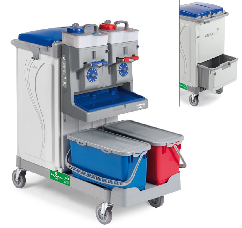 FILMOP Reinigungswagen ALPHA 0706806 mit mechanischem Dosiersystem Equodose®