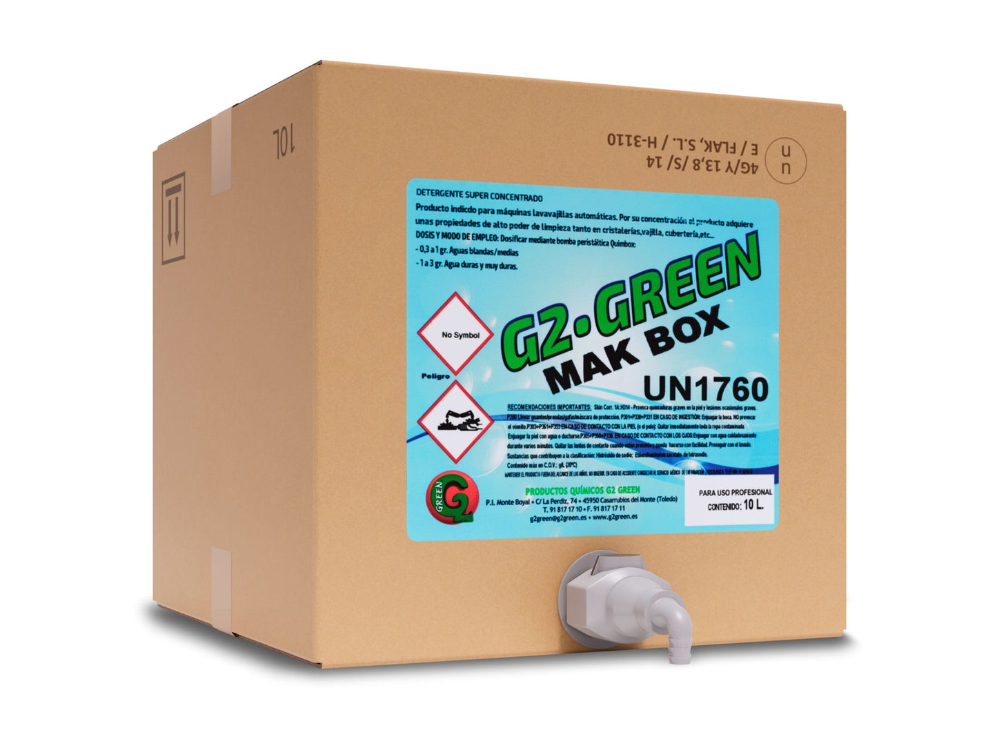 G2 Max Box – Hochkonzentriertes Flüssigwaschmittel für Geschirrspülmaschinen