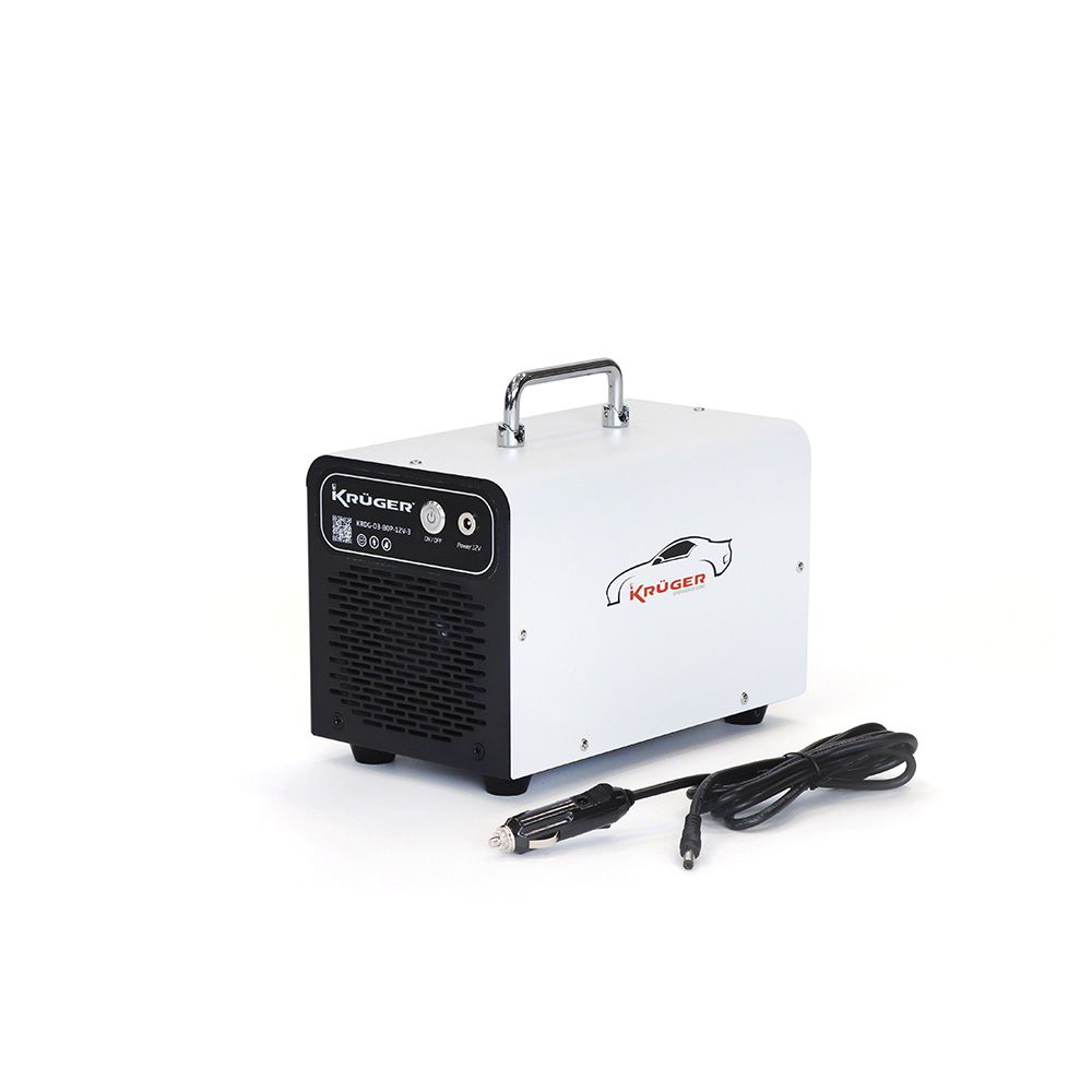 KRUGER Gerador de Ozono Portátil 12V – 80W – 3 g/h para Veículos
