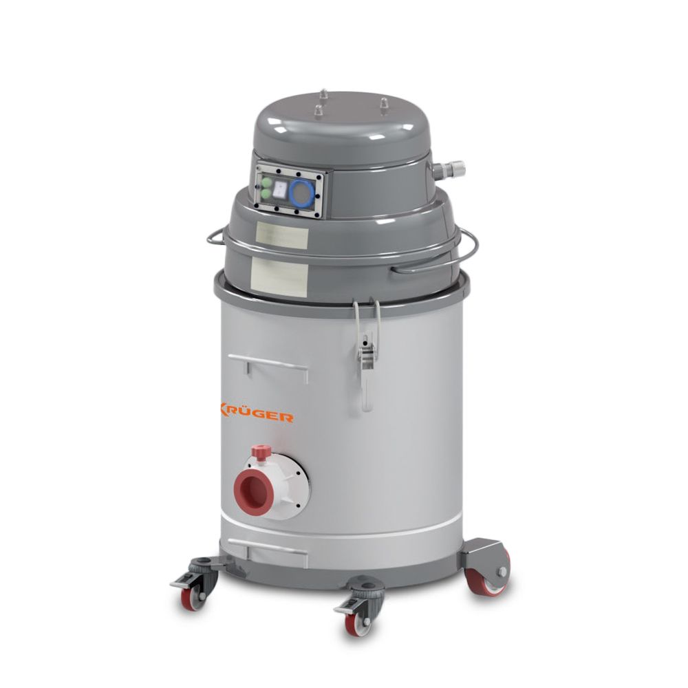 KRUGER KRAI11ATEX Aspirador Industrial ATEX 230 V – 1.400 W – 40 L Inox. (Zona 22)