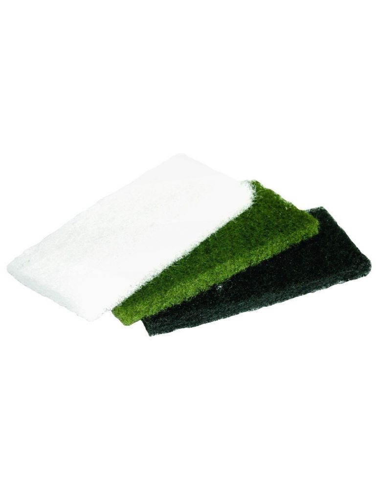 LEWI Polierpad Weiß Grün Schwarz Grob und Rau Pack. 25Stk