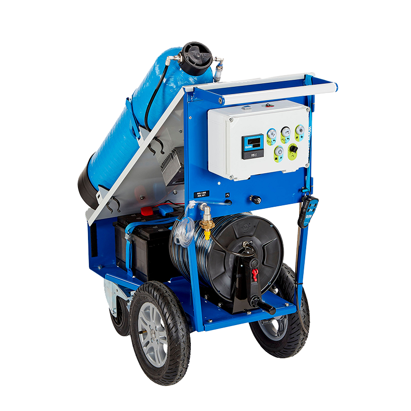 QLEEN PROFI I Maquina para limpeza de vidros, fachadas, lamelas e painéis solares com água desmineralizada