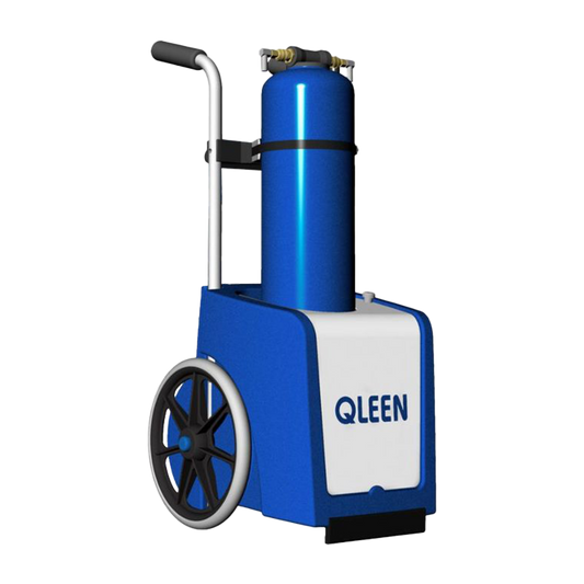 QLEEN Conjunto Completo QLEEN PURASTART para limpeza de vidros, fachadas, lamelas e painéis solares com água desmineralizada