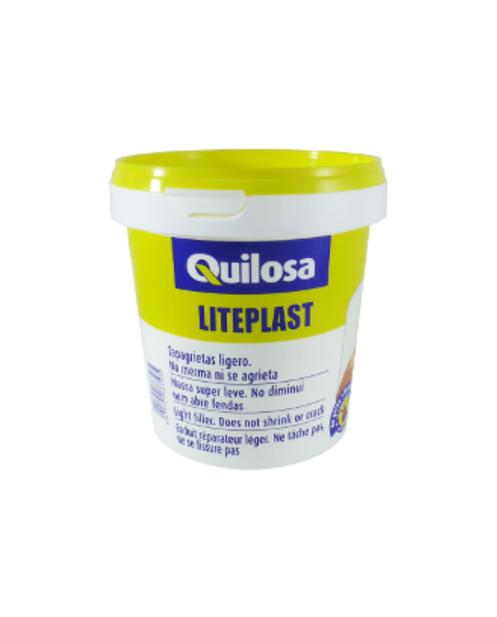 QUILOSA Liteplast Massa Tapa Fendas – Rápida Secagem, Acabamento Branco, Interior e Exterior