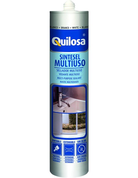 QUILOSA Sintesel Vedante Multiuso Base Aquosa – Ideal para Casa de Banho, Paredes e Pavimentos