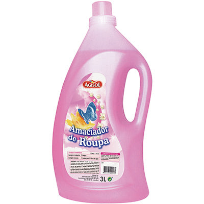 SOLIS AGISOL Amaciador – Roupa Suave, Sem Vincos e com Perfume Duradouro | Aromas Marinho ou Floral (3L)