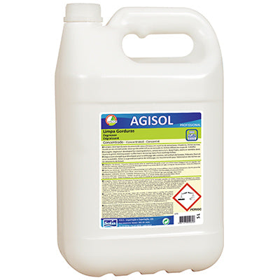 SOLIS Desengordurante AGISOL – Detergente Alcalino Concentrado para Superfícies e Tecidos Gordurosos (5L)