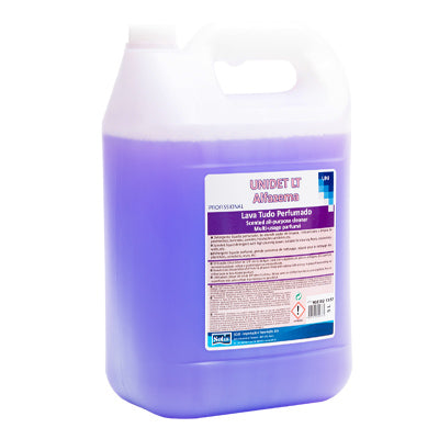 SOLIS Detergente Perfumado Lava-tudo Unidet 5L – Detergente Líquido Multiusos com Elevado Poder de Limpeza para Pavimentos, Bancadas, Paredes e Instalações Sanitárias
