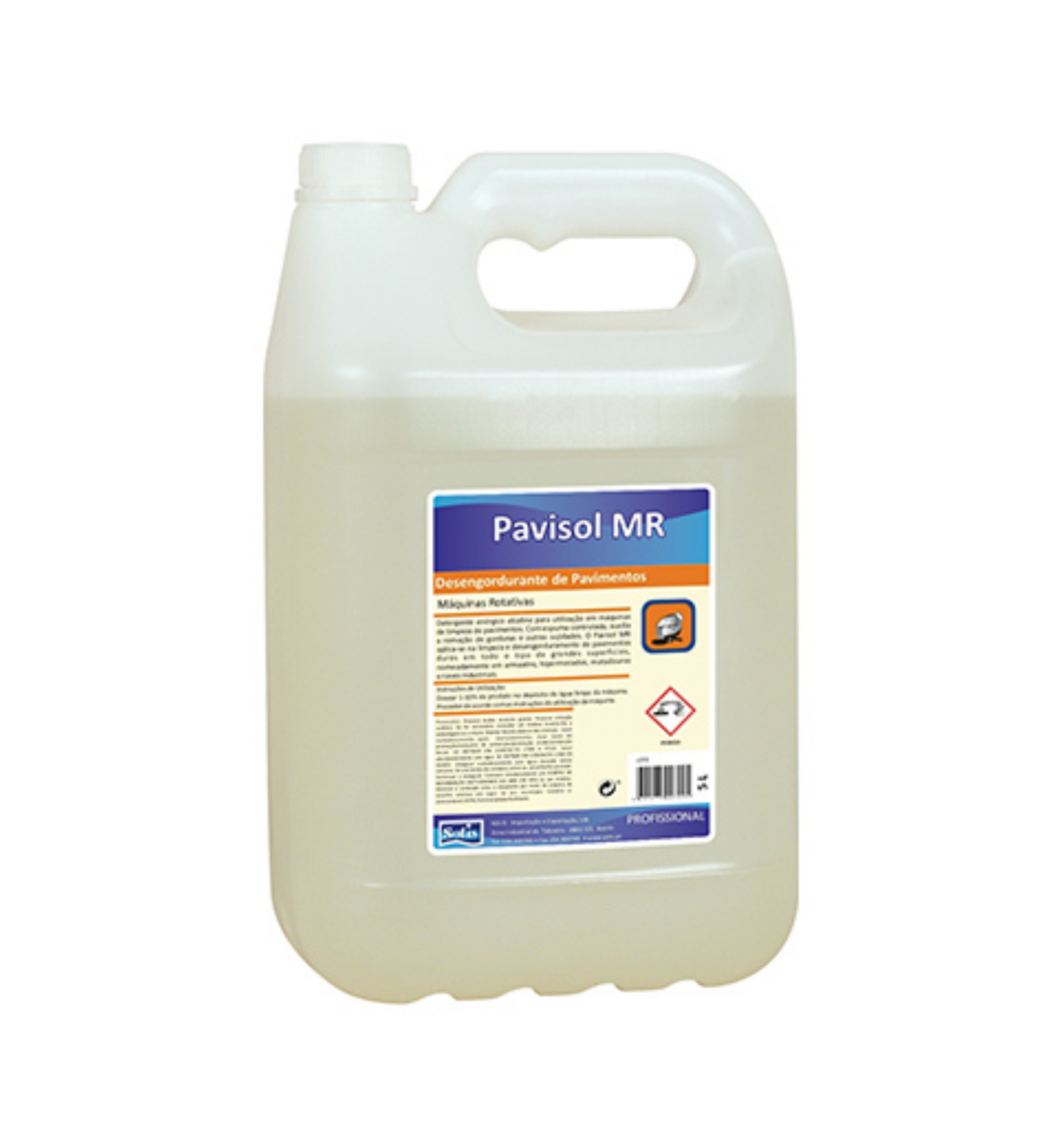 SOLIS Pavisol MR Desengordurante de Pavimentos – Detergente para Máquinas de Disco com Espuma Controlada e Perfume Agradável (5L)