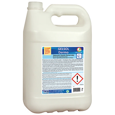 SOLIS Sabonete Líquido para Mãos Gelsol Dermo – Bactericida de Largo Espectro, Inodoro e Dermatologicamente Testado (5kg)