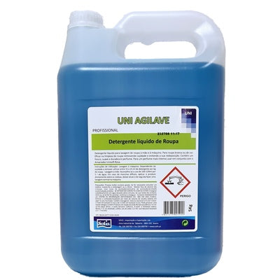 SOLIS UNI Agilave Detergente de Roupa – Para Lavagem Manual e à Máquina, Roupa Branca e de Cor (5L)