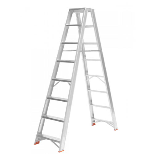 TECA Escadote Industrial Duplo – Estrutura Reforçada e Conforto para Trabalhos de Maior Altura e Carga