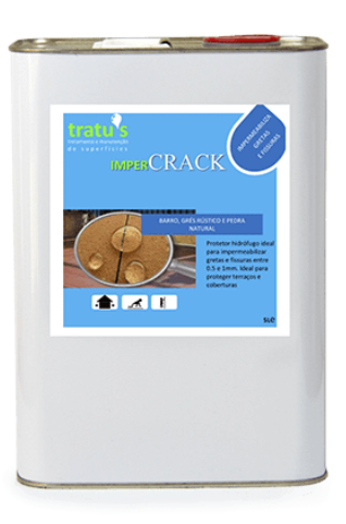 TRATU'S Impermeabilizante Protetor Hidro-repelente para Materiais Porosos IMPERCRACK
