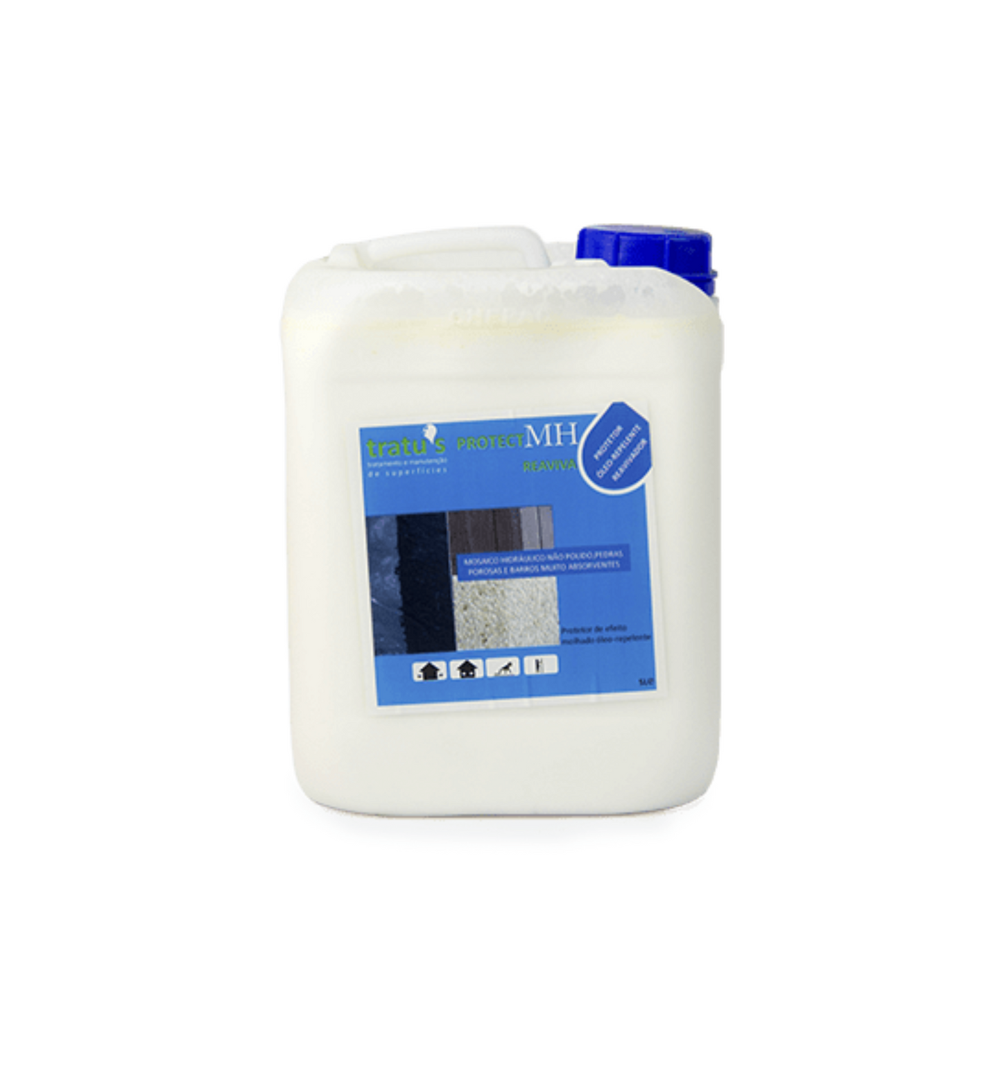 TRATU'S Protetor Hidro Repelente para Mosaico Hidráulico não Polido PROTECTMH REAVIVA