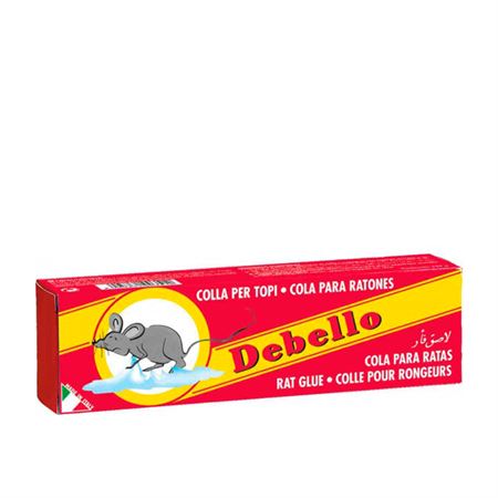 DEBELLO Cola para Ratos e Ratazanas 135g - CAIXA com 10 unidades