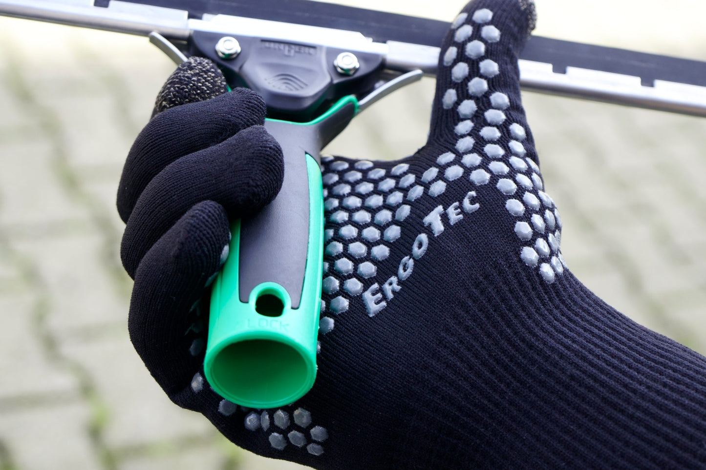 UNGER Luvas para Limpeza de Vidros ErgoTec®