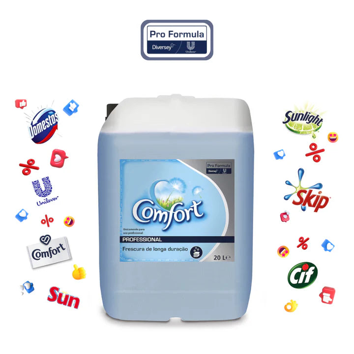 Comfort Amaciador de Roupa 20L – Profissional, Eficiente e com Perfume Intenso