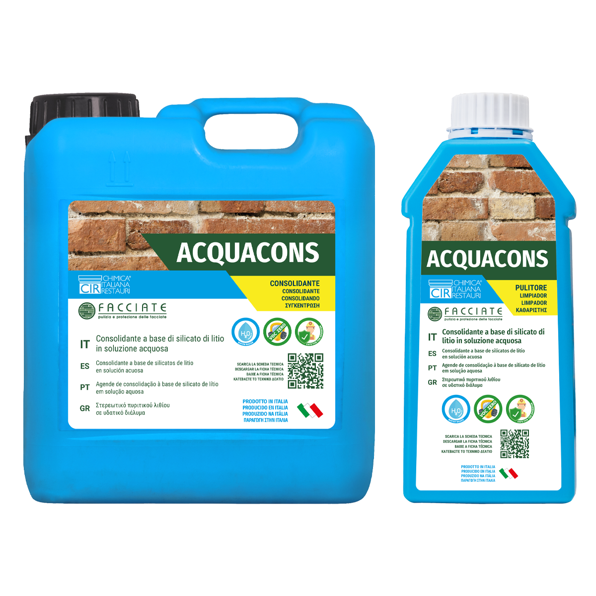 CIR ACQUACONS - Agente de Consolidação à Base de Silicato de Lítio em Solução Aquosa