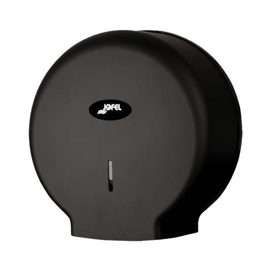 JOFEL DISPENSADOR DE PAPEL HIGIÊNICO DE GRANDE PORTE “VALOR” PRETO MATE