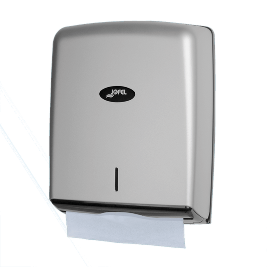 JOFEL Dispensador de Papel Z-FOLD VALOR Prata ABS 600T