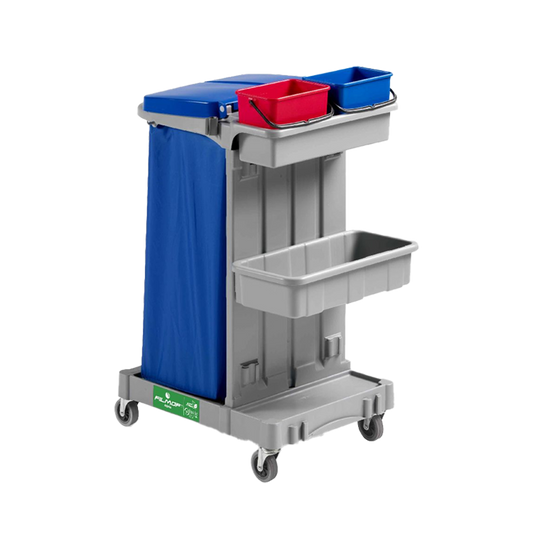 FILMOP Carro Multiusos ALPHA 1101 para Recolha de Resíduos e Transporte de Produtos de Limpeza