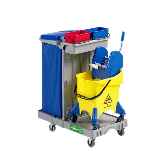 FILMOP Carro Multiusos ALPHA 1105 com Balde Jumpy Removível e Porta-Sacos Dobrável
