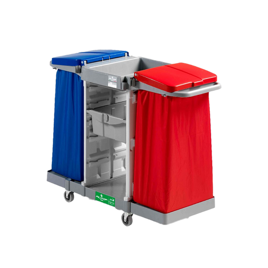 FILMOP Carro Multiusos ALPHA 2101 para Recolha de Resíduos e Transporte de Produtos de Limpeza