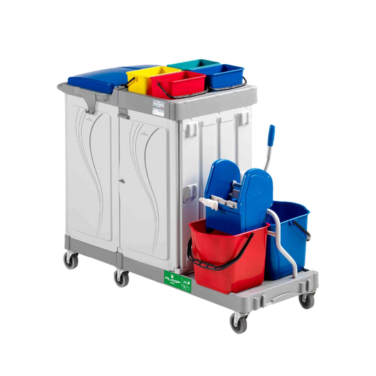 FILMOP Carro Multiusos ALPHA 8104 com Espremedor de Pressão e Baldes Separadores
