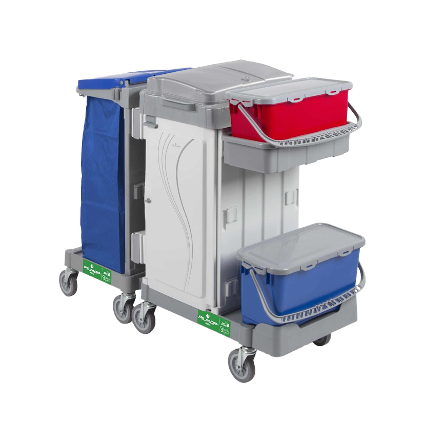 FILMOP Reinigungswagen ALPHA MR3606701 mit Link-Up System und Top-Down® Eimern