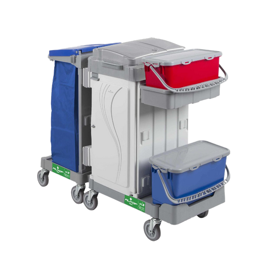 FILMOP Carro de Limpeza ALPHA MR3606701 com Sistema Link-Up e Baldes Top-Down®