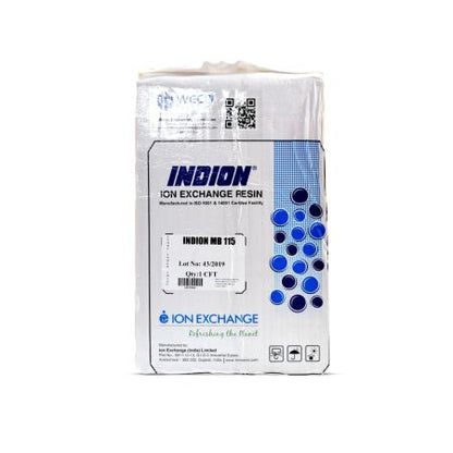 INDION MB115 Resina de Desmineralização 25L Resina de leito misto Resina Catiónica - Resina Aniónica