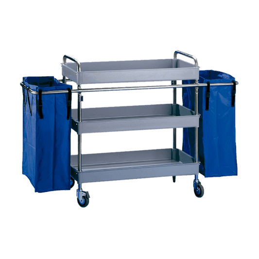 JOFEL Carro de Limpeza Aço Inox Grande