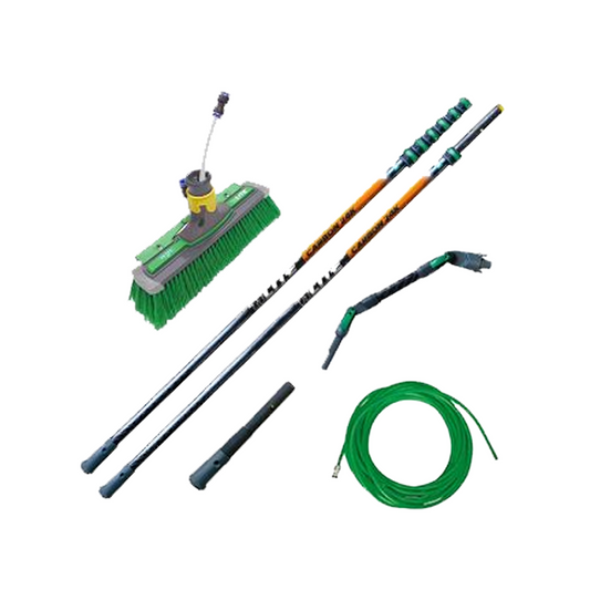UNGER Kit Completo Cabo Telescópico nLITE Carbono 24K 11,90 m para Limpeza de Vidros e Fachadas