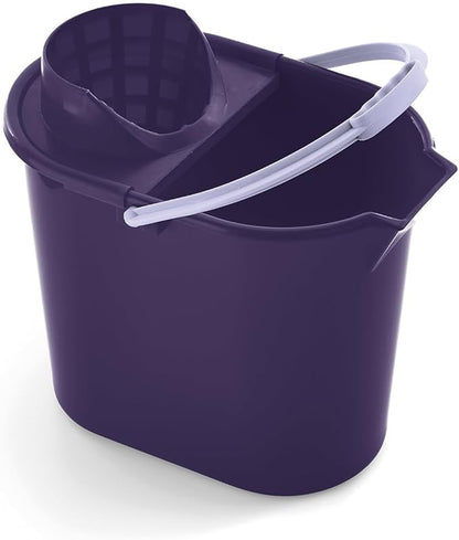 MERY Ovaler Eimer, 12 L, mit Auswringer – Robust, ergonomisch und praktisch