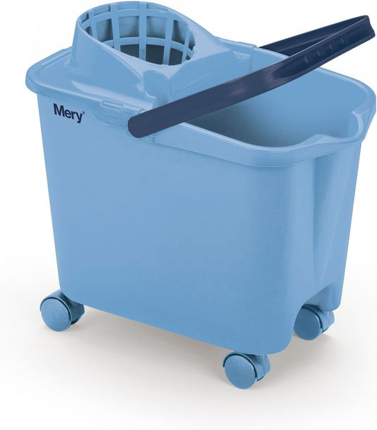 MERY Balde Retangular 14L com Escorredor Fácil e Rodas Giratórias 360º – Alta Resistência