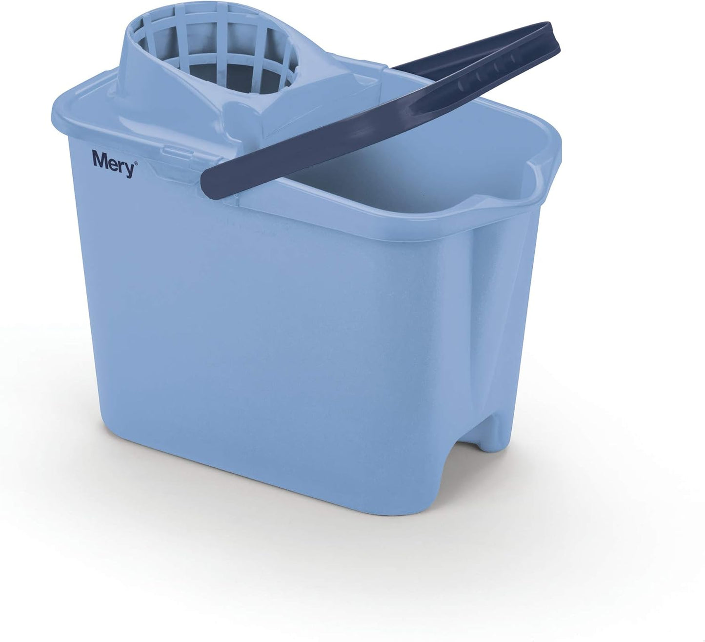 MERY Balde Retangular com Escorredor Integrado e Suporte para Cabo – 14L, Alta Resistência