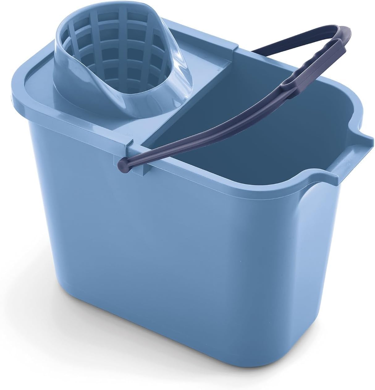 MERY Rechteckiger Eimer mit Auswringer 12 L – Robust, bequem und effizient