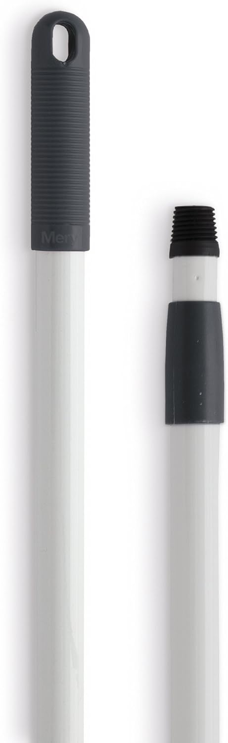 MERY Cabo Telescópico em Aço Revestido Cinzento - 80 a 140 cm - Rosca Universal