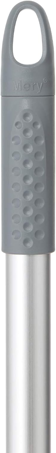 MERY Cabo de Alumínio Hexagonal 140 cm – Profissional com Dupla Empunhadura Cinzento