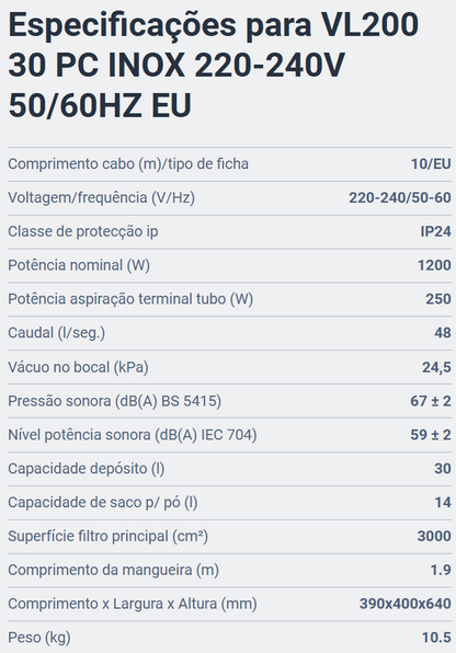 NILFISK VL200