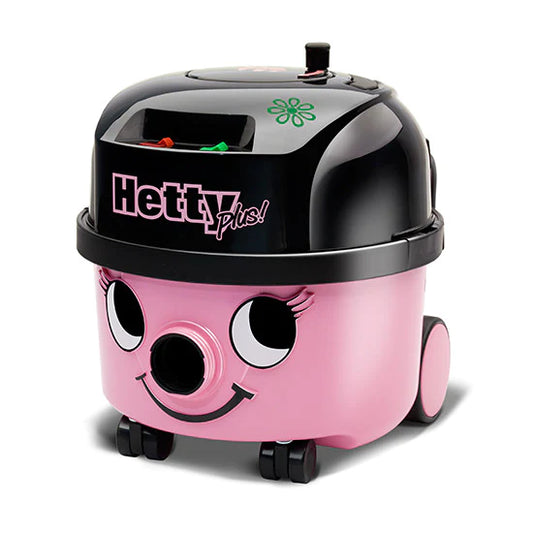 NUMATIC Hetty Plus – Aspirador de Pó com Saco, Alta Eficiência, Tubos Inox e Sistema HEPA