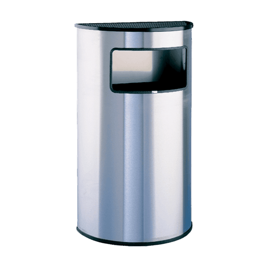 JOFEL Contentor de Cinzas e Resíduos Semicircular - Inox – Balde interior