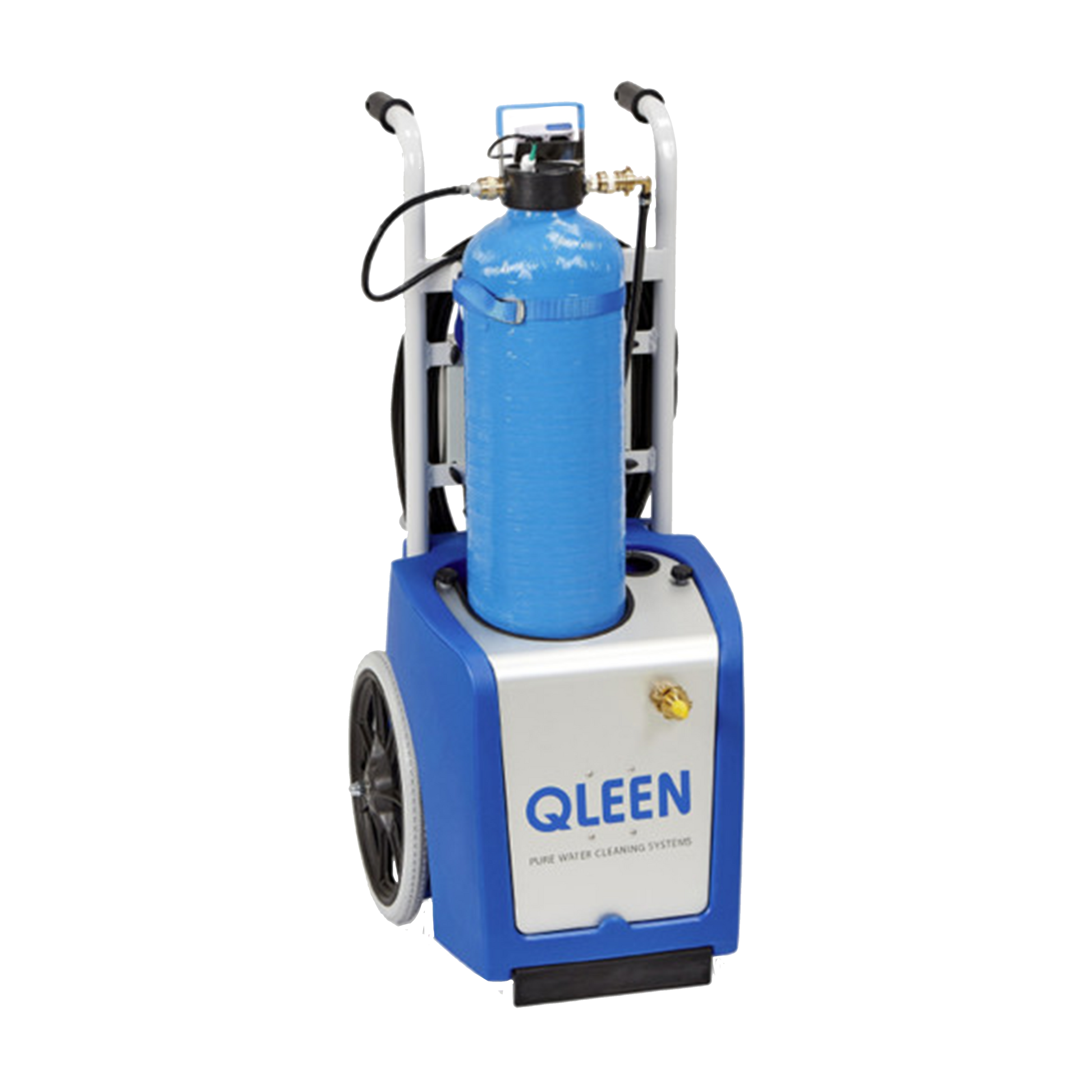 QLEEN Conjunto para limpeza de vidros com água desmineralizada CABO BOTIJA Carrinho ESCOVA
