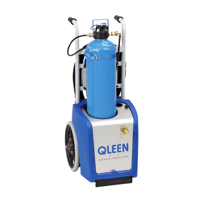 QLEEN Conjunto para limpeza de vidros com água desmineralizada CABO BOTIJA Carrinho ESCOVA

