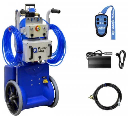 QLEEN PURASTART E Pro - Conjunto Completo para Limpeza de Vidros, Fachadas, Lamelas e Painéis Solares com Água Desmineralizada